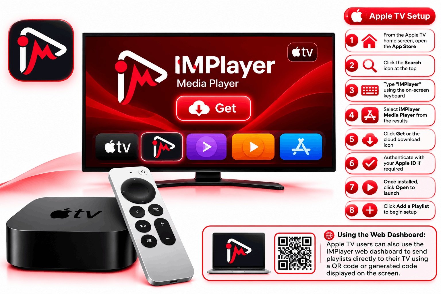 How to Setup iMPlayer 2026 on Apple TV installation steps
